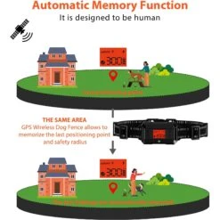 Petdiary GPS Wireless Fence System Dog Tracker, Black, Medium -Pet Dog Supply Store 867398 PT3. AC SS1800 V1689630630