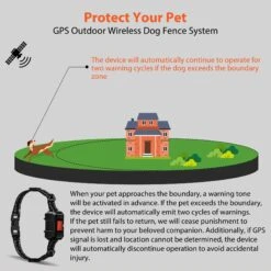 Petdiary GPS Wireless Fence System Dog Tracker, Black, Medium -Pet Dog Supply Store 867398 PT4. AC SS1800 V1689691578