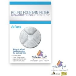 Pioneer Pet Vortex Replacement Dog & Cat Filter, White, Small, 3 Count