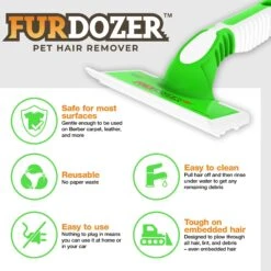 Neater Pets FurDozer X6 6-in-1 Cat & Dog Hair Remover, Green & White, 7.5-in -Pet Dog Supply Store 877870 PT5. AC SS1800 V1686942479