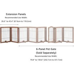 Unipaws Pet Gate Playpen 2-Panel Extension Kit, Walnut, Medium 12 Unipaws Pet Gate Playpen 2-Panel Extension Kit, Walnut, Medium -Pet Dog Supply Store 880078 PT4. AC SS1800 V1686079641