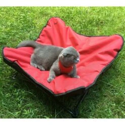 HDP Elevated Padded Napper Cot Space Saver Dog Bed, Red, Large -Pet Dog Supply Store 882910 PT2. AC SS1800 V1686246219