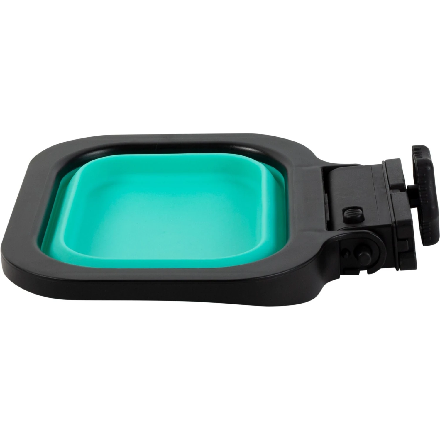 Pounce + Fetch Cage Collapsible Foldable Bowl, Teal, 16-oz 6 Pounce + Fetch Cage Collapsible Foldable Bowl, Teal, 16-oz - Image 4