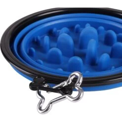 Pounce + Fetch Slow Feeder Collapsible Bowl, Assorted Colors -Pet Dog Supply Store 883374 PT2. AC SS1800 V1686249438