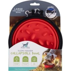 Pounce + Fetch Slow Feeder Collapsible Bowl, Assorted Colors -Pet Dog Supply Store 883374 PT4. AC SS1800 V1686247292