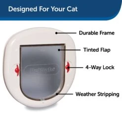 PetSafe 4-Way Locking Cat Door, Up To 25-lbs -Pet Dog Supply Store 89196 PT2. AC SS1800 V1628116578