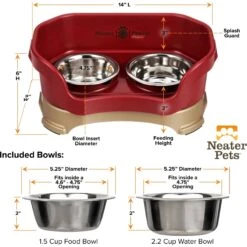 Neater Pets Neater Feeder Deluxe Elevated & Mess-Proof Dog Bowls -Pet Dog Supply Store 89629 PT2. AC SS1800 V1631153203