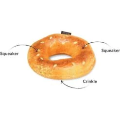 P.L.A.Y. Pet Lifestyle And You P.L.A.Y. X Earth Rated Montreal Bagel Plush Squeaky Dog Toy 10 P.L.A.Y. Pet Lifestyle And You P.L.A.Y. X Earth Rated Montreal Bagel Plush Squeaky Dog Toy -Pet Dog Supply Store 896766 PT3. AC SS1800 V1689795041