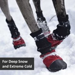 Muttluks Deluxe Winter Dog Boots With Waterproof Fabric, 4 Boots -Pet Dog Supply Store 897774 PT2. AC SS1800 V1689797452