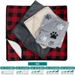 PetAmi Sherpa Fleece Waterproof Cat & Dog Blanket -Pet Dog Supply Store 903614 PT6. AC SS1800 V1688142365