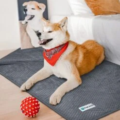 PetAmi Sherpa Fleece Waterproof Waffle Cat & Dog Blanket -Pet Dog Supply Store 903958 PT4. AC SS1800 V1688390877