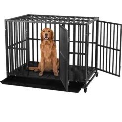 SMONTER Two Doors Heavy Duty Dog Crate