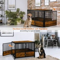 SMONTER Wooden Furniture Style Dog Crate 11 SMONTER Wooden Furniture Style Dog Crate -Pet Dog Supply Store 904238 PT2. AC SS1800 V1688398365