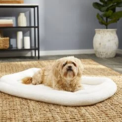 MidWest Quiet Time Deluxe Fleece Double Bolster Dog Crate Mat 15 MidWest Quiet Time Deluxe Fleece Double Bolster Dog Crate Mat -Pet Dog Supply Store 90431 PT6. AC SS1800 V1578085094
