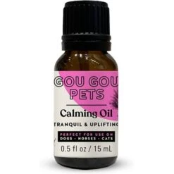 Gou Gou Pets Calming Essential Oil Blend & Diffuser Set For Anxiety Dog & Cat Spray, 15-ml Bottle