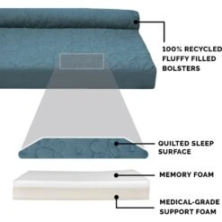 FurHaven Paw-Quilted Memory Top Deluxe Chaise Orthopedic Cat & Dog Bed With Removable Cover -Pet Dog Supply Store 919742 PT6. AC SS1800 V1690904897