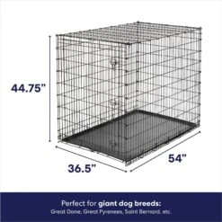 Frisco Heavy Duty Single Door Wire Dog Crate & MidWest Quiet Time Fleece Dog Crate Mat -Pet Dog Supply Store 933510 PT2. AC SS1800 V1692304490