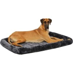 Frisco Heavy Duty Single Door Wire Dog Crate & MidWest Quiet Time Fleece Dog Crate Mat -Pet Dog Supply Store 933510 PT6. AC SS1800 V1692305508