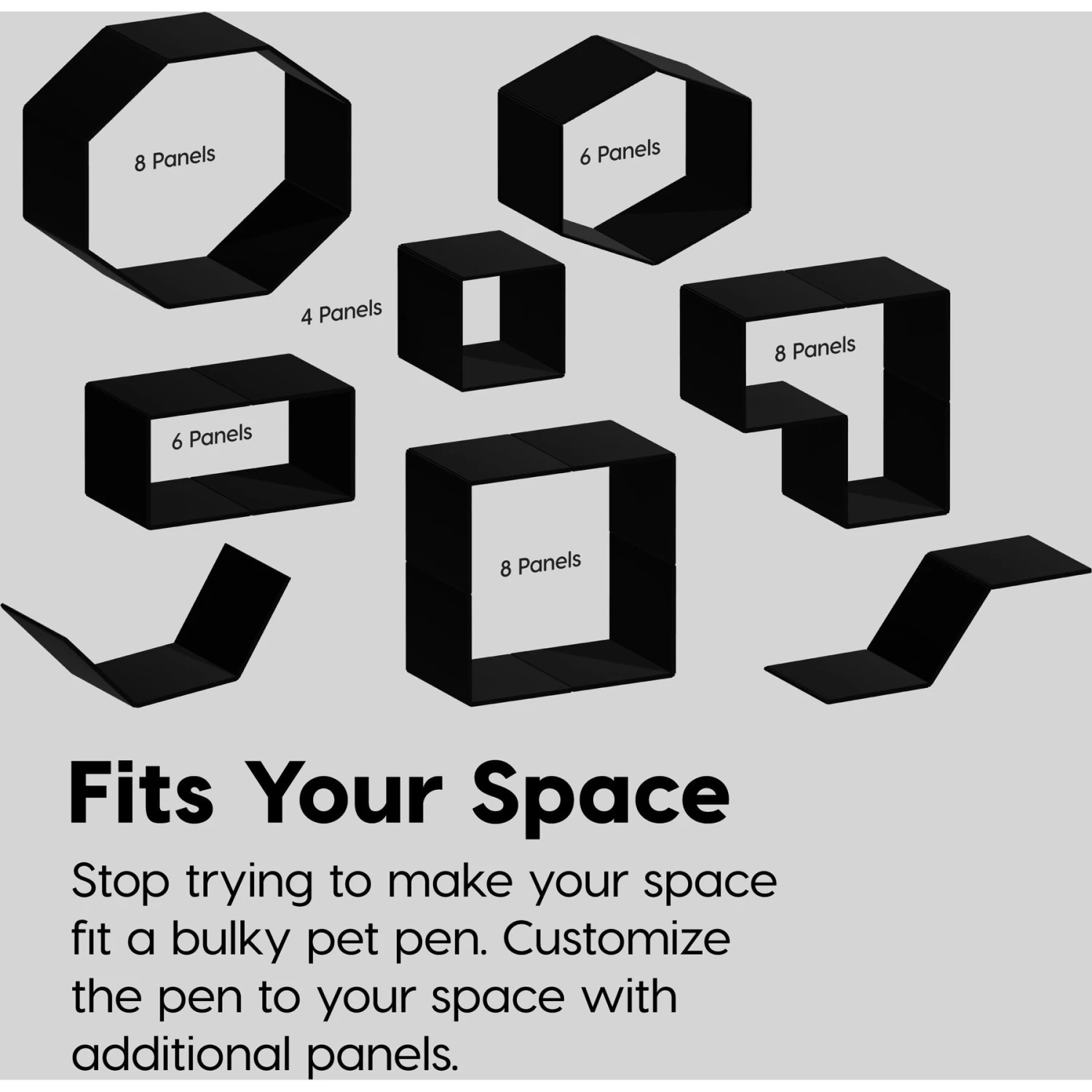 IRIS 4-Panel Dog Exercise Playpen, Black, Medium: 24-in 7 IRIS 4-Panel Dog Exercise Playpen, Black, Medium: 24-in - Image 5