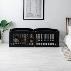 IRIS 6-Panel Dog Exercise Playpen, Black, Medium: 24-in -Pet Dog Supply Store 935694 PT5. AC SS1800 V1691503562