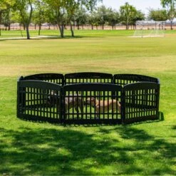 IRIS 8-Panel Dog Exercise Playpen, Black -Pet Dog Supply Store 935710 PT5. AC SS1800 V1691503565