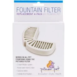 Pioneer Pet Stainless Steel Dog & Cat Fountain Raindrop Design & Pioneer Pet Replacement Filters For Ceramic & Stainless Steel Fountains -Pet Dog Supply Store 947454 PT7. AC SS1800 V1693920106