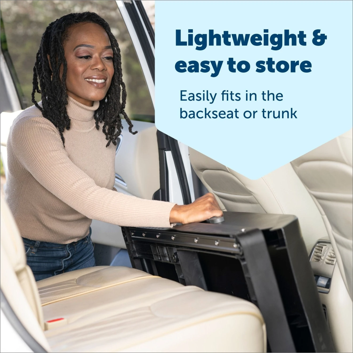 PetSafe Happy Ride Side Door Dog Stairs, Black, Large 7 PetSafe Happy Ride Side Door Dog Stairs, Black, Large - Image 5