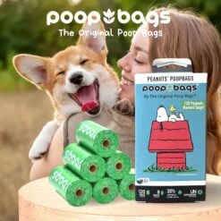 The Original Poop Bags Peanut Unscented Dog Waste Bags, 120 Count -Pet Dog Supply Store 989134 PT5. AC SS1800 V1703016558