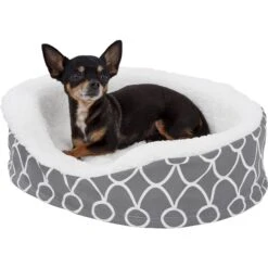 MidWest QuietTime Defender Orthopedic Bolster Cat & Dog Bed With Removable Cover, Gray -Pet Dog Supply Store 99109 PT3. AC SS1800 V1566323221